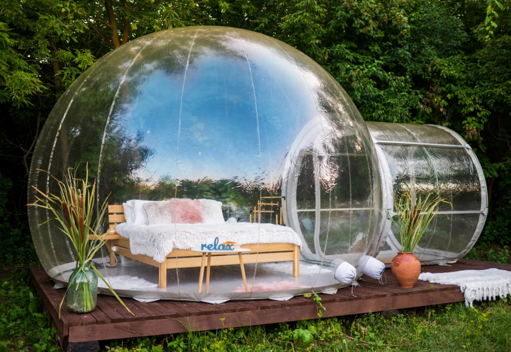 bubble tent glamping