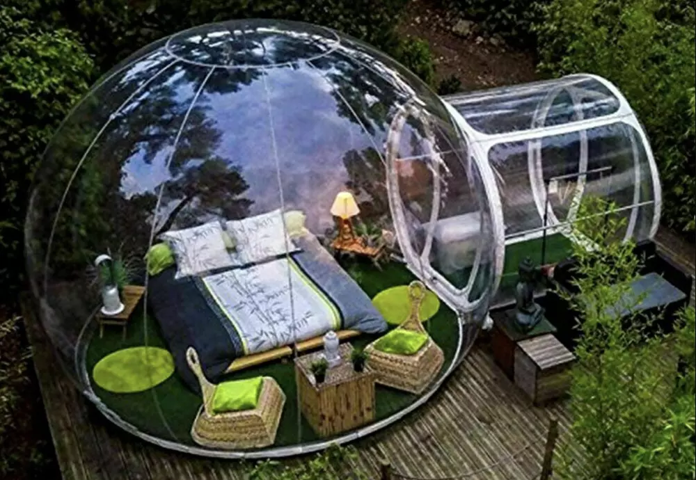 transparent crystal tents