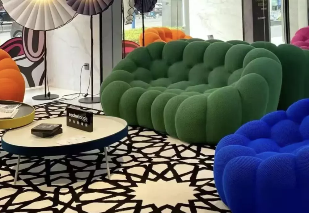 green cloud couch