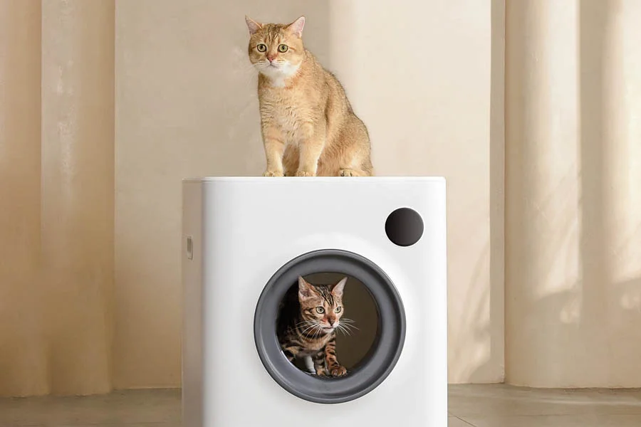 spinning cat litter box