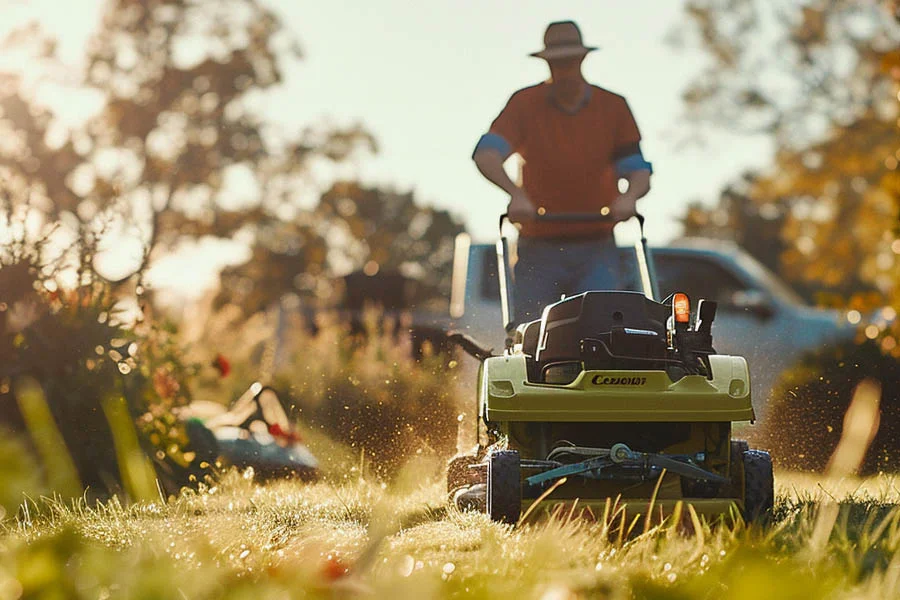 lithium battery powered lawn mowers