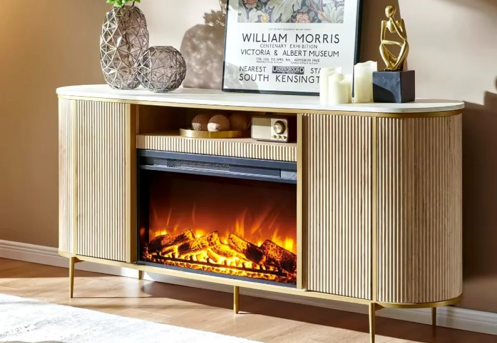 Electric Fireplace Corner TV Stand